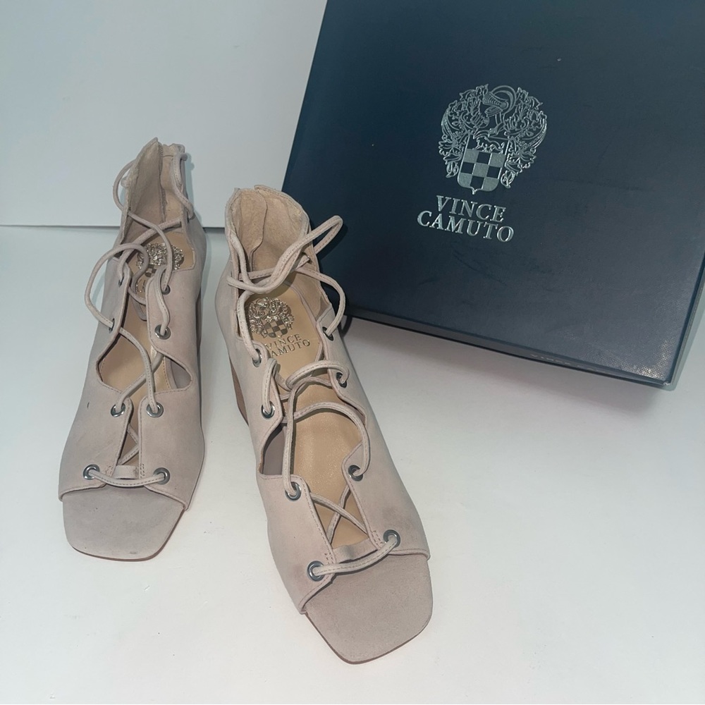 Vince Camuto Nahara Sandal In TIPSY TAUPE / New In Box - Picture 4 of 13